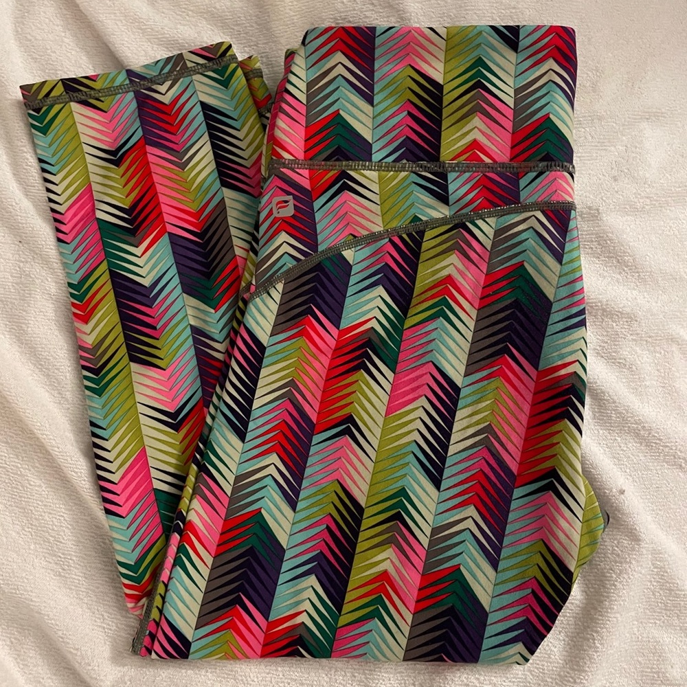 Fabletics cropped multicolored leggings